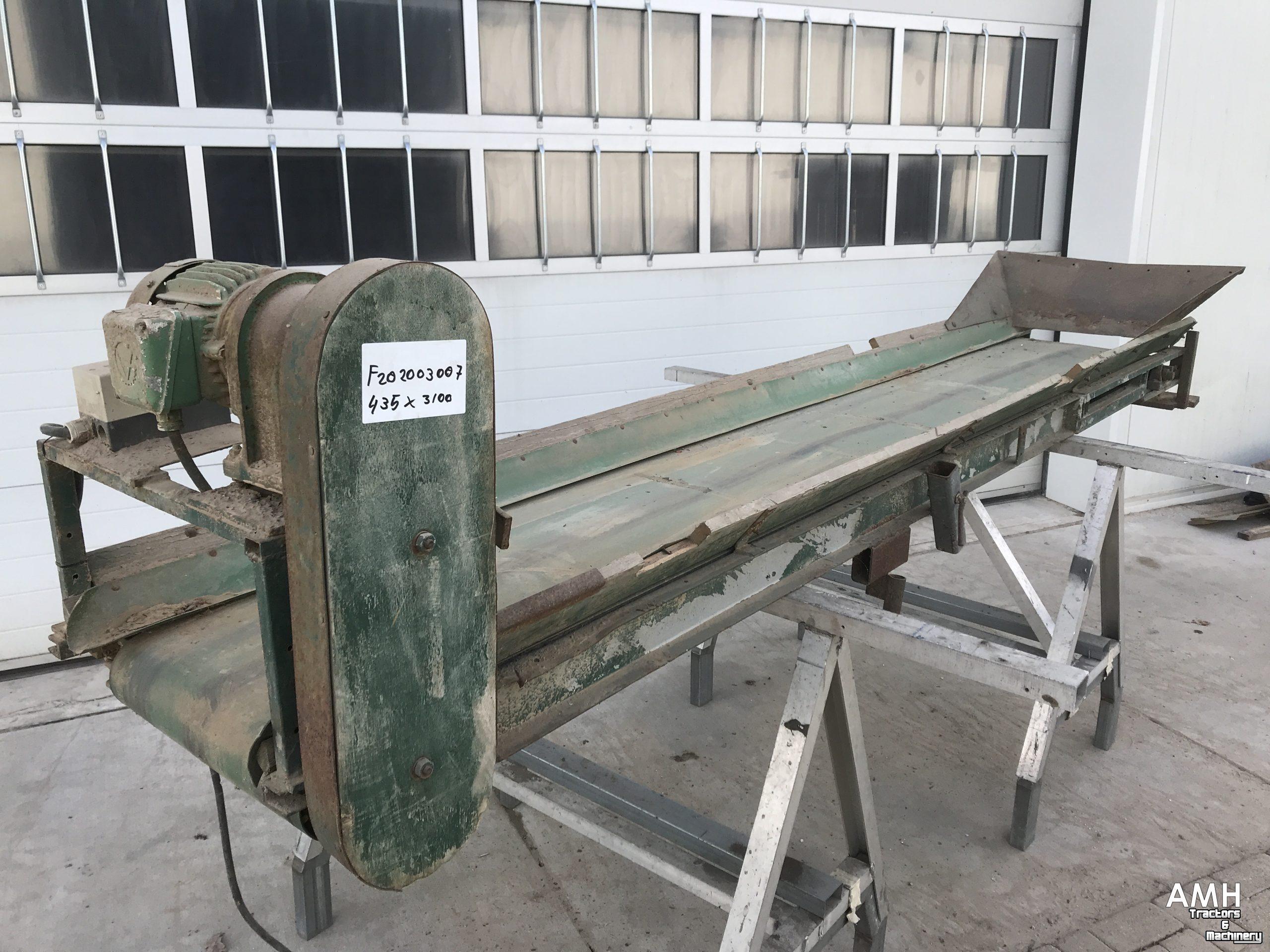 Transportband  Vlakke band 3100x435 TRANSPORTBAND VLAKKE BAND FLAT BELT CONVEYOR BELT FLACHBAND FÖRDERBAND