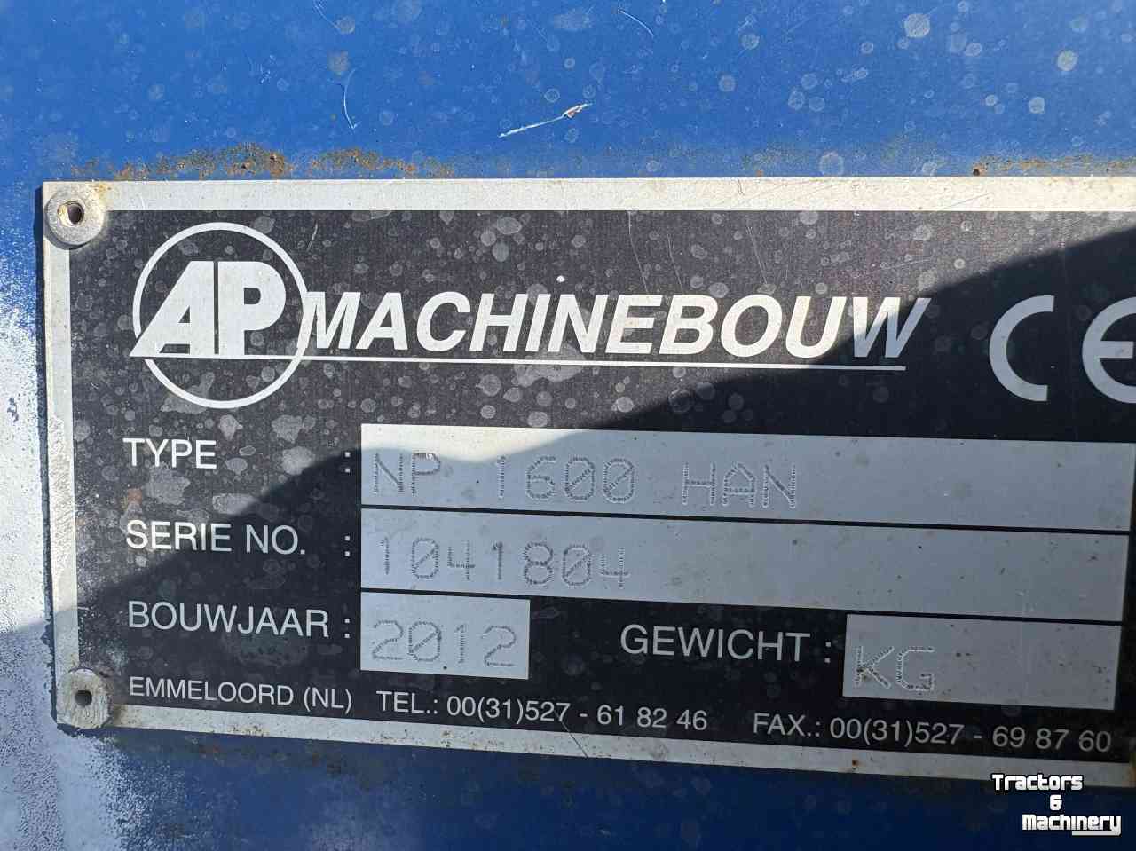 Kuilhapper AP NP 1600 HAN