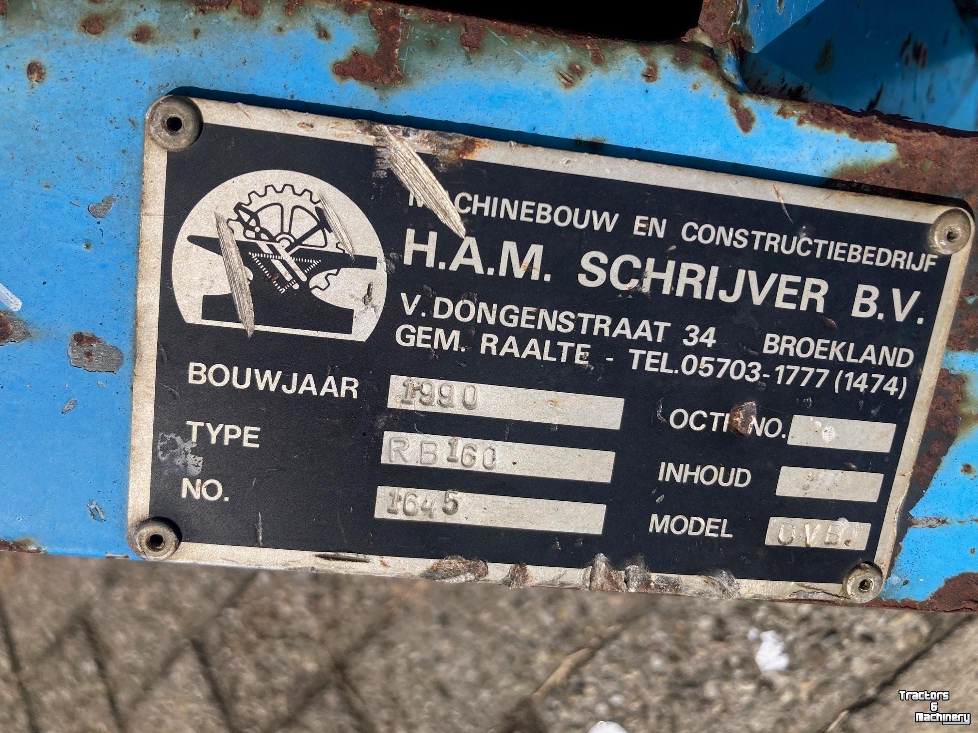 Veegmachine Schrijver aftakas veegmachine
