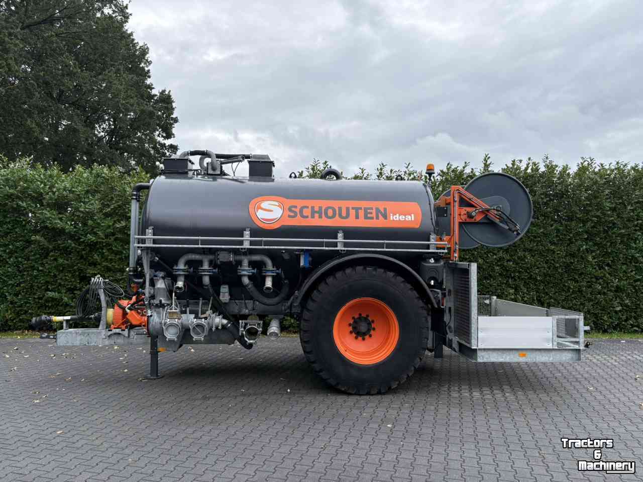 Mestsleepslang-systeem Schouten IDEAL PW120 pompwagen