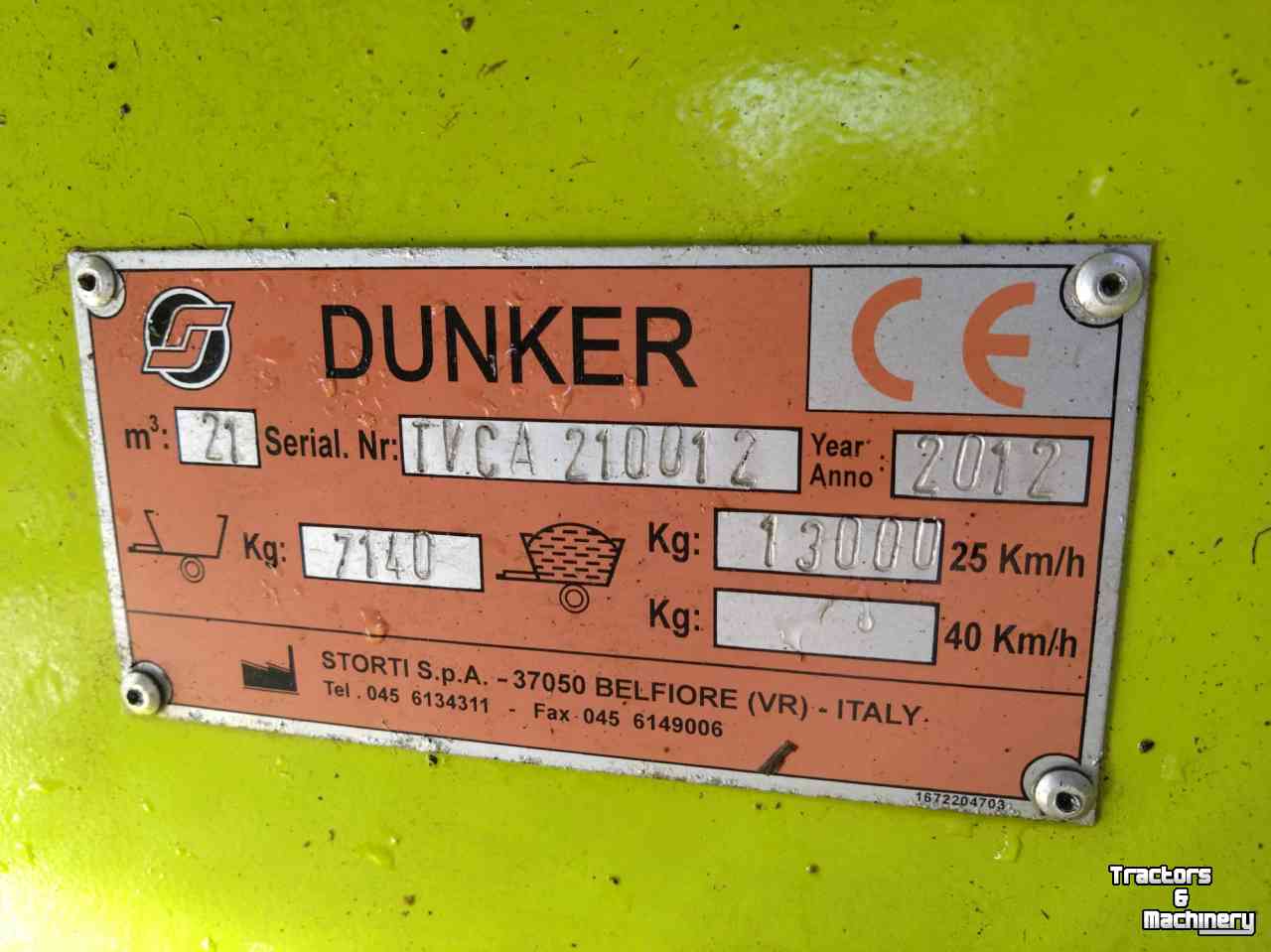 Voermengwagen Vertikaal Storti Dunker T2-210   -   420647