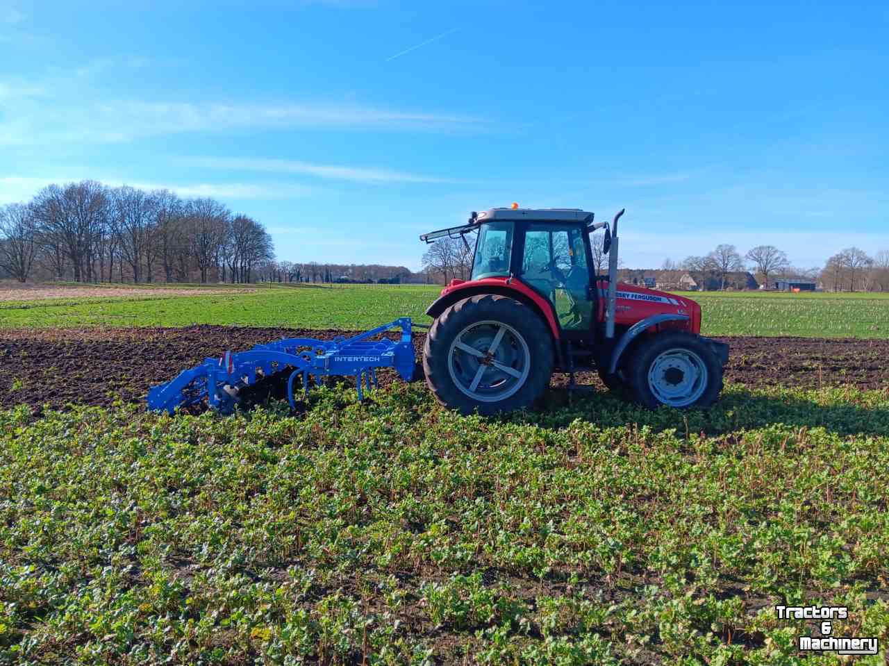 Cultivator  InterTech vleugelschaar cultivator 3M smaragd