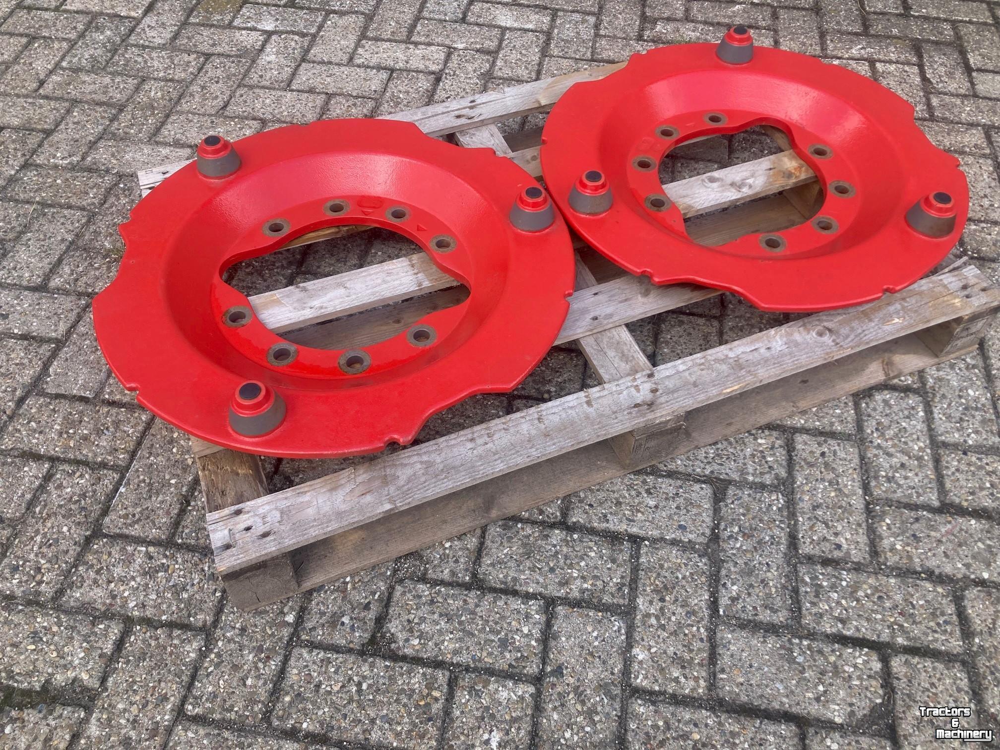 Tractor / Trekker Fendt adapterplaten wielgewichten 10 gats