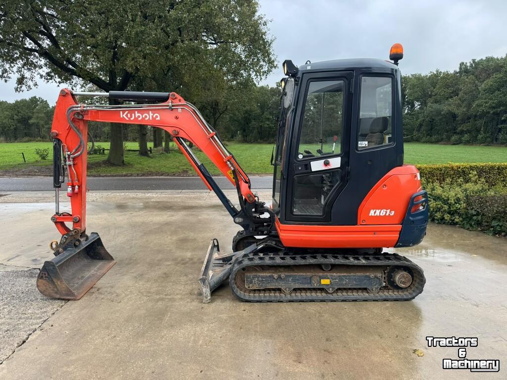 Mini-graver / Mini-graafmachine Kubota KX61-3