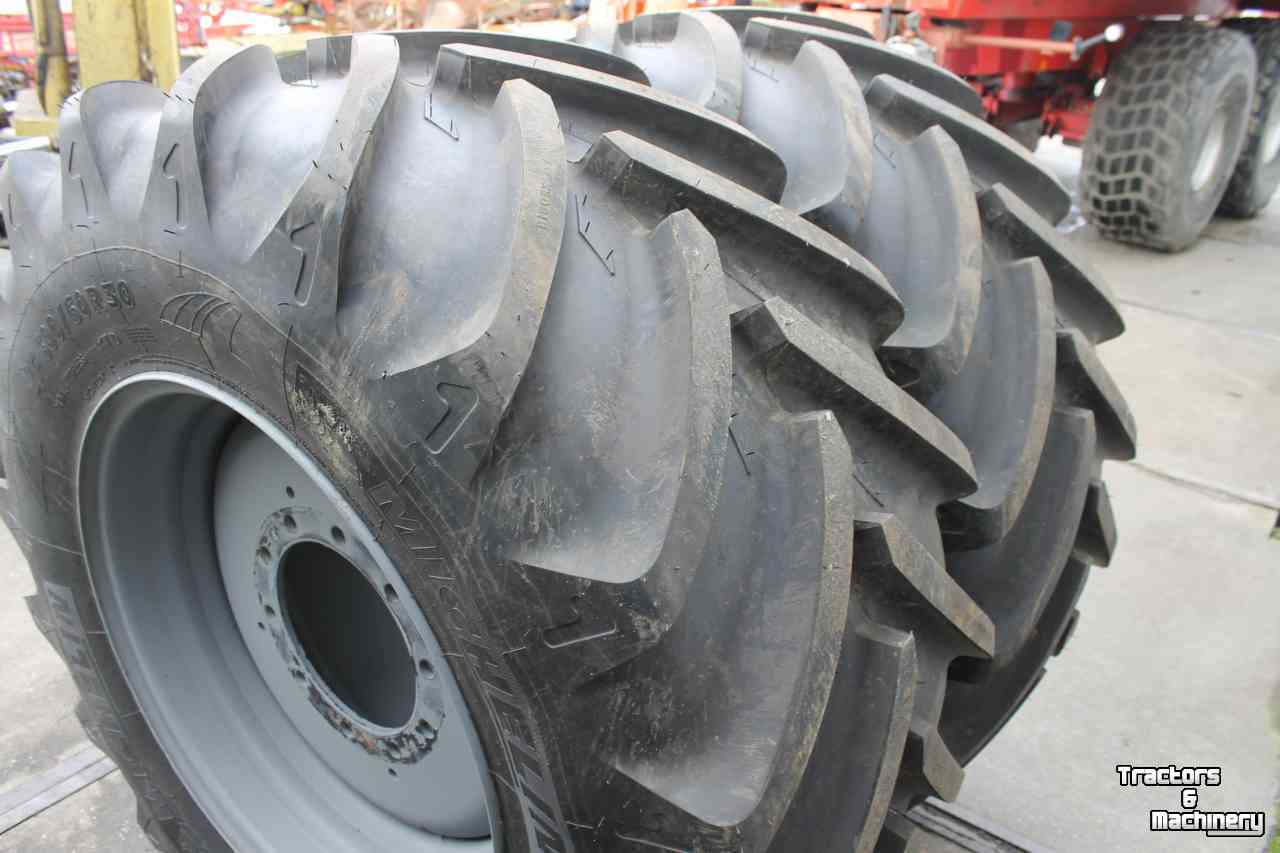 Wielen, Banden, Velgen & Afstandsringen Michelin 600/60R30 trekkerbanden voorbanden tractorprofiel op wiel velg 10 gaats