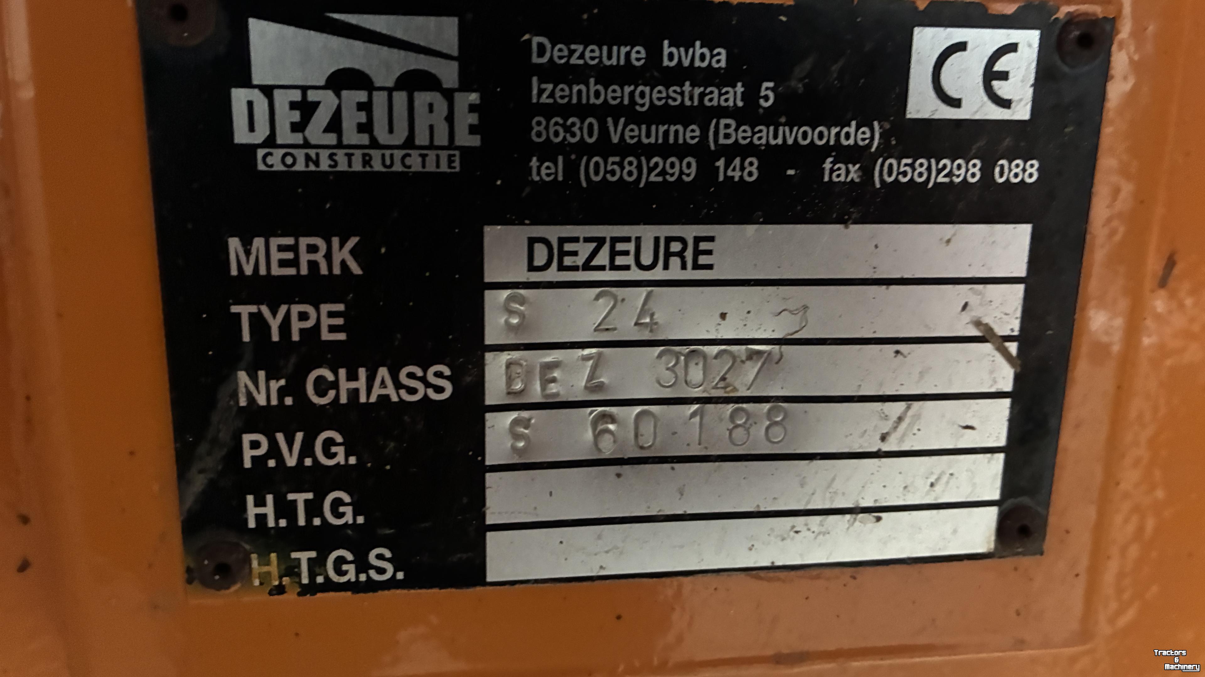 Oprijwagen Dezeure S24