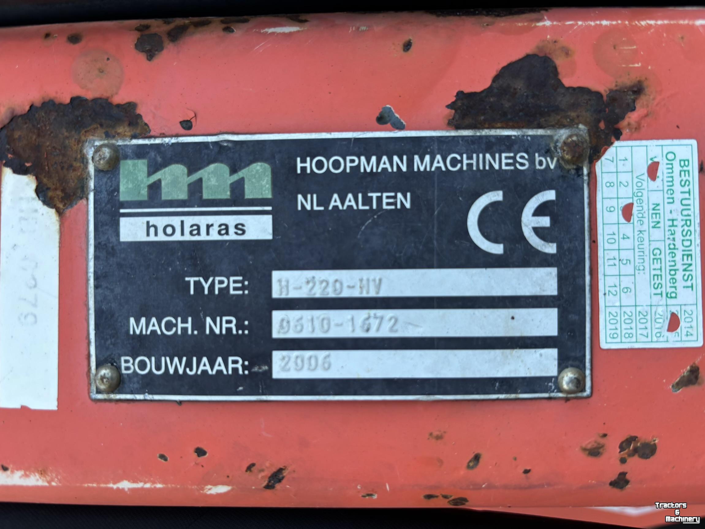 Veegmachine Holaras H-220-HV