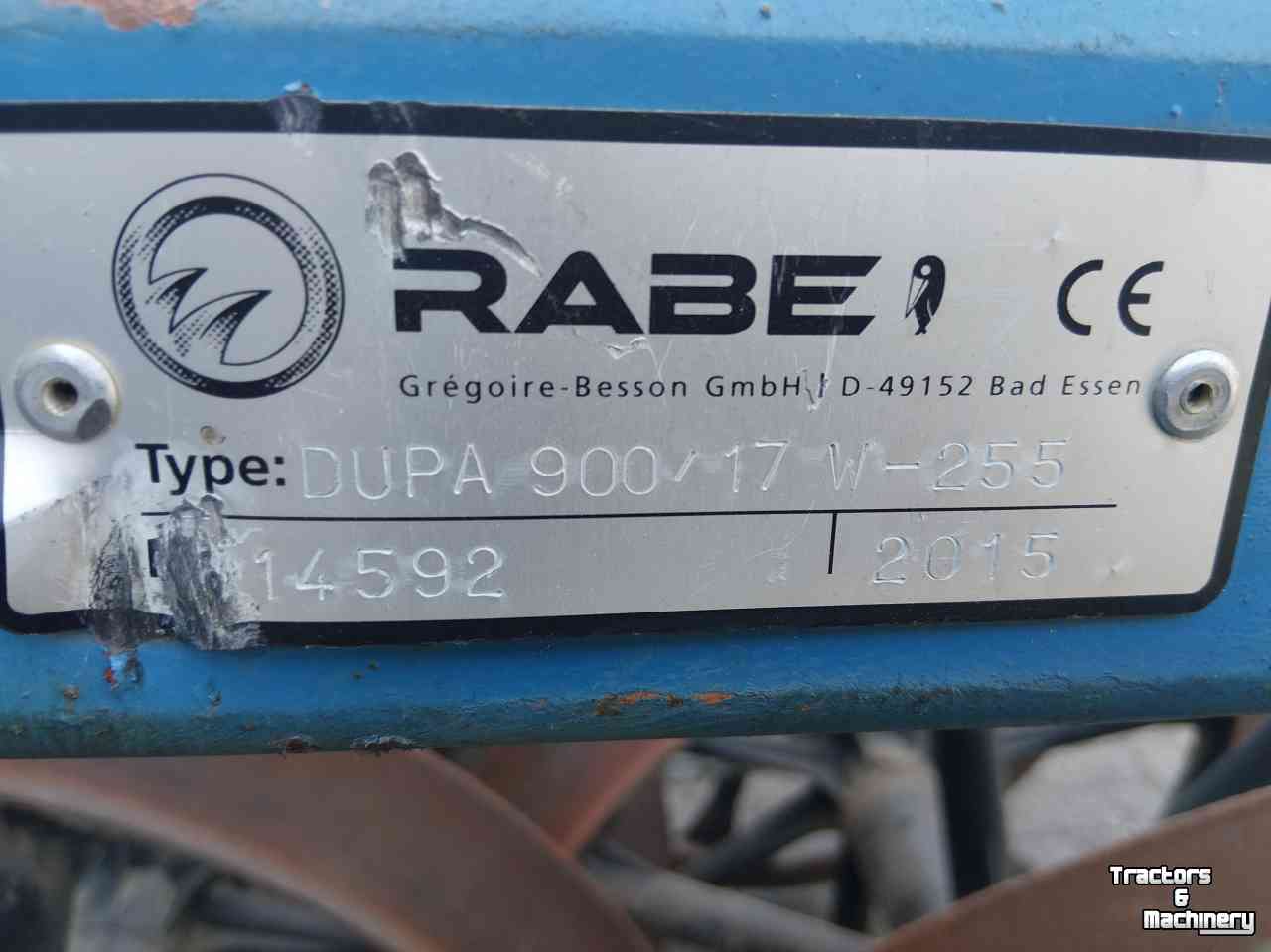 Vorenpakker Rabe DUPA 900/17 W-255 45 graden Vorenpakker voor 5 schaar ploeg