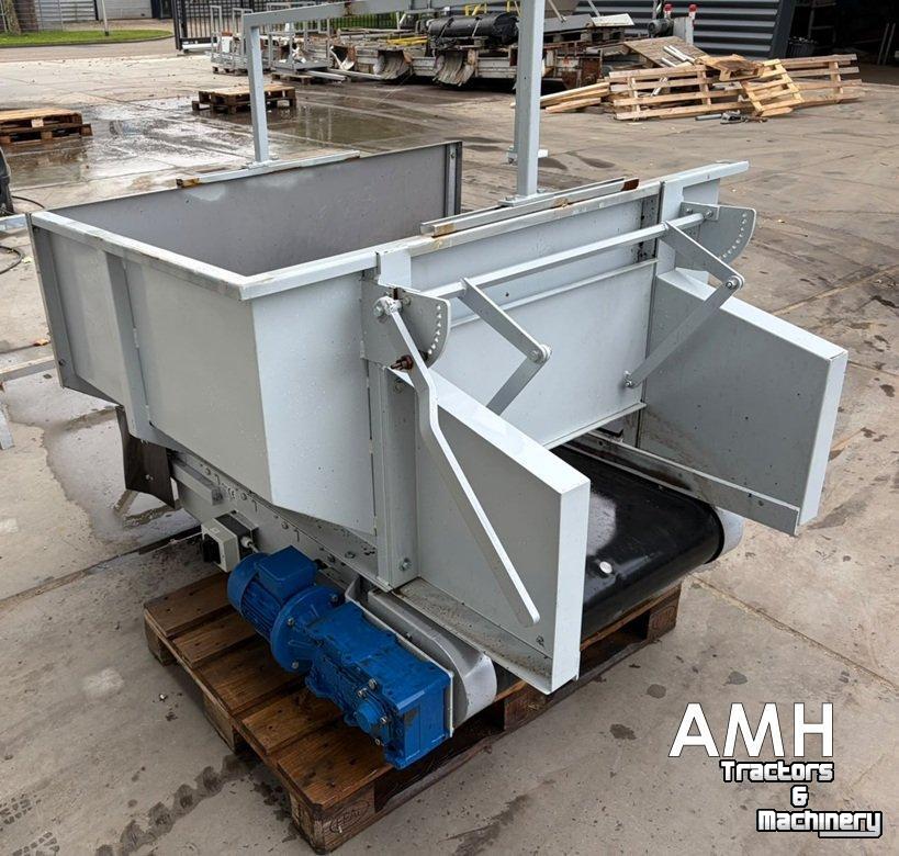 Transportband  1500X800 Bunker met uitvoerband, Feed hopper with discharge conveyor, Dosierbunker mit Austragsband