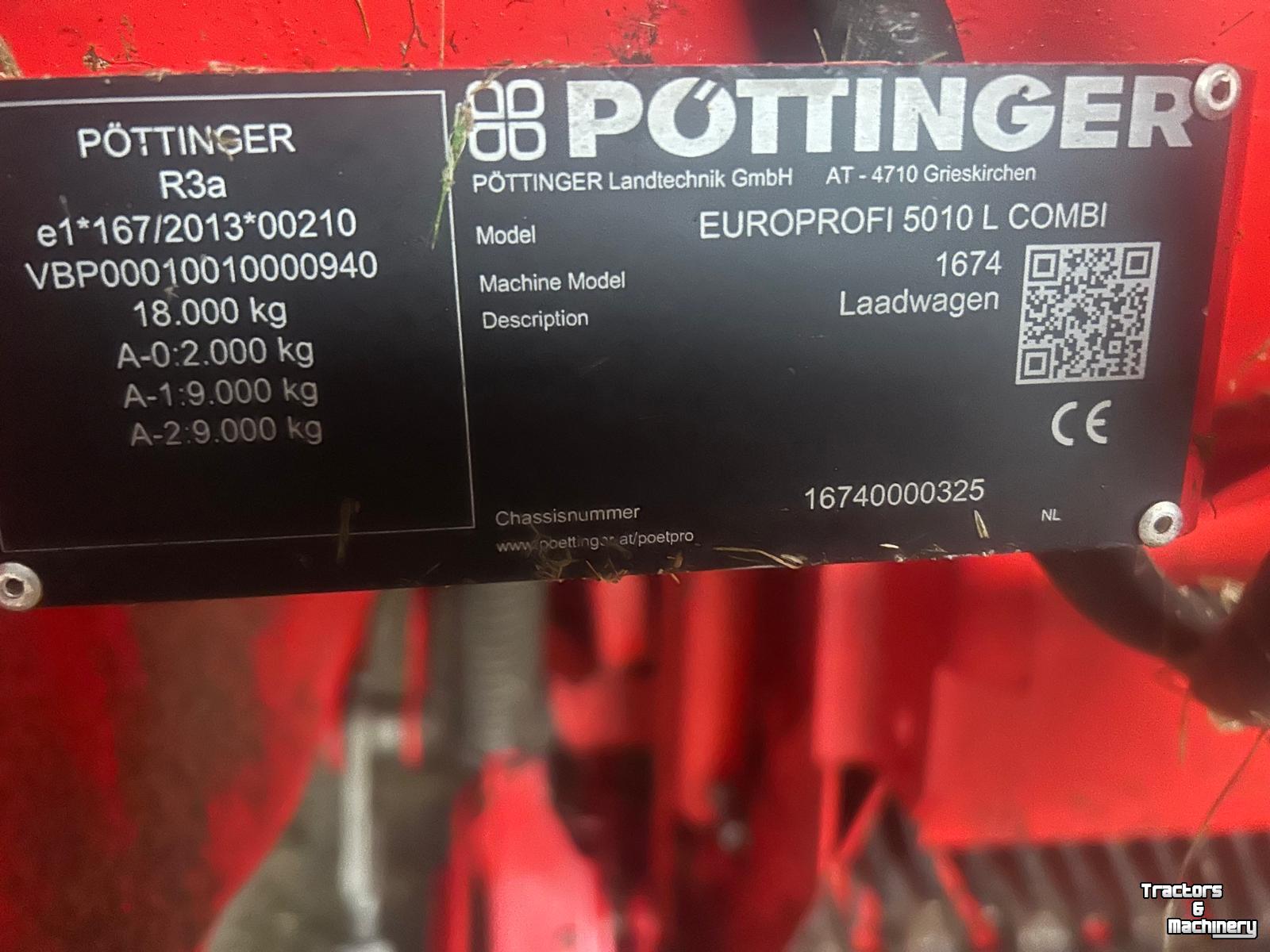 Opraapwagen Pottinger Pottinger EuroProfi 5010L combiline