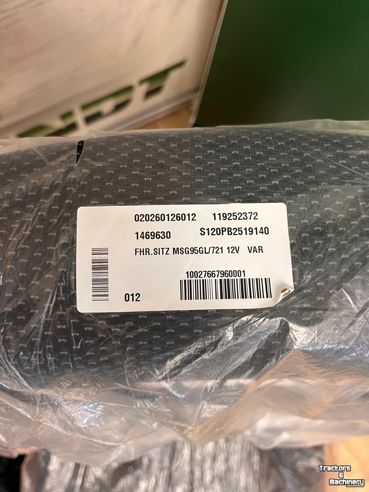 Gebruikte onderdelen van tractoren Fendt Nieuwe Grammer Maximo stoel