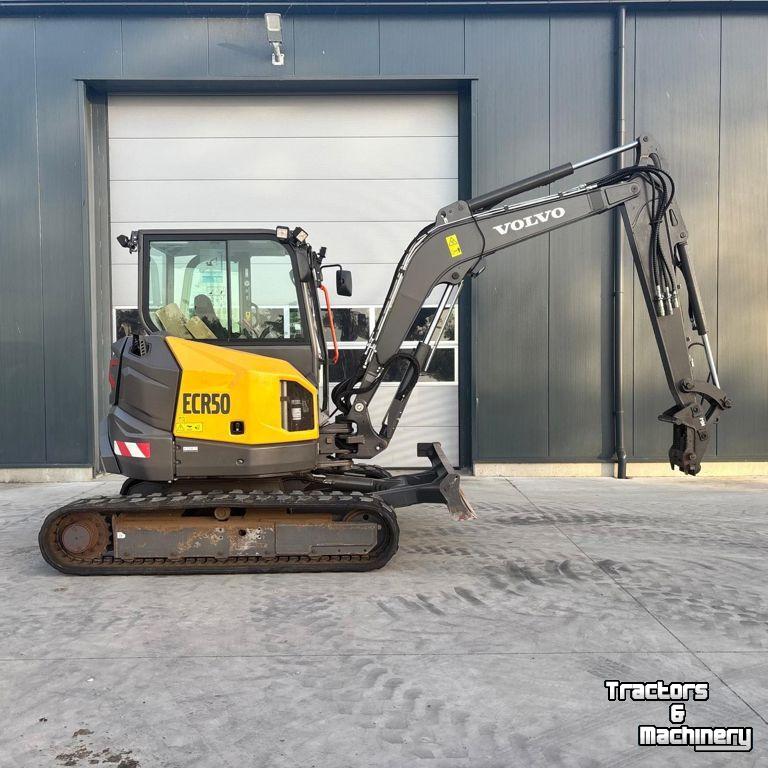 Mini-graver / Mini-graafmachine Volvo ECR50F met Airco!!!