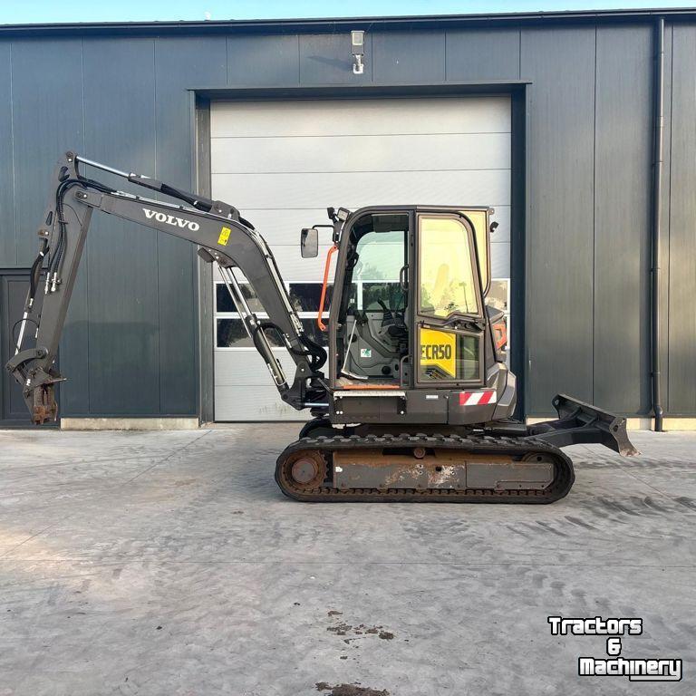 Mini-graver / Mini-graafmachine Volvo ECR50F met Airco!!!