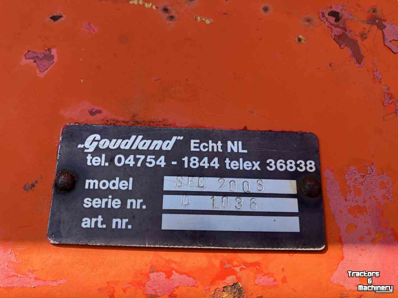 Grondfrees Goudland SEC200S