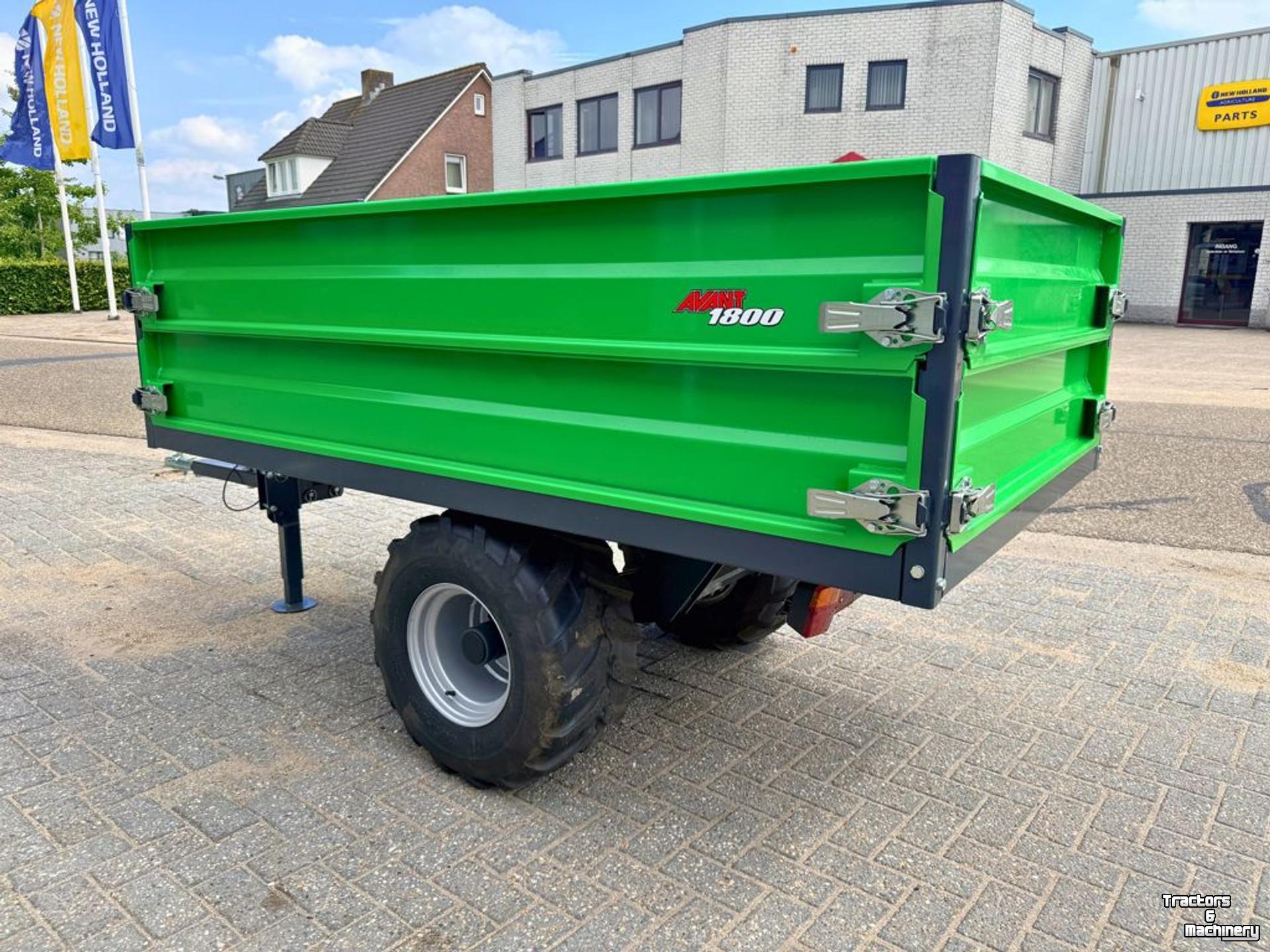 Kipper / Kiepwagen / Landbouwkipper Avant 1800 Hydraulische Kiepaanhangwagen