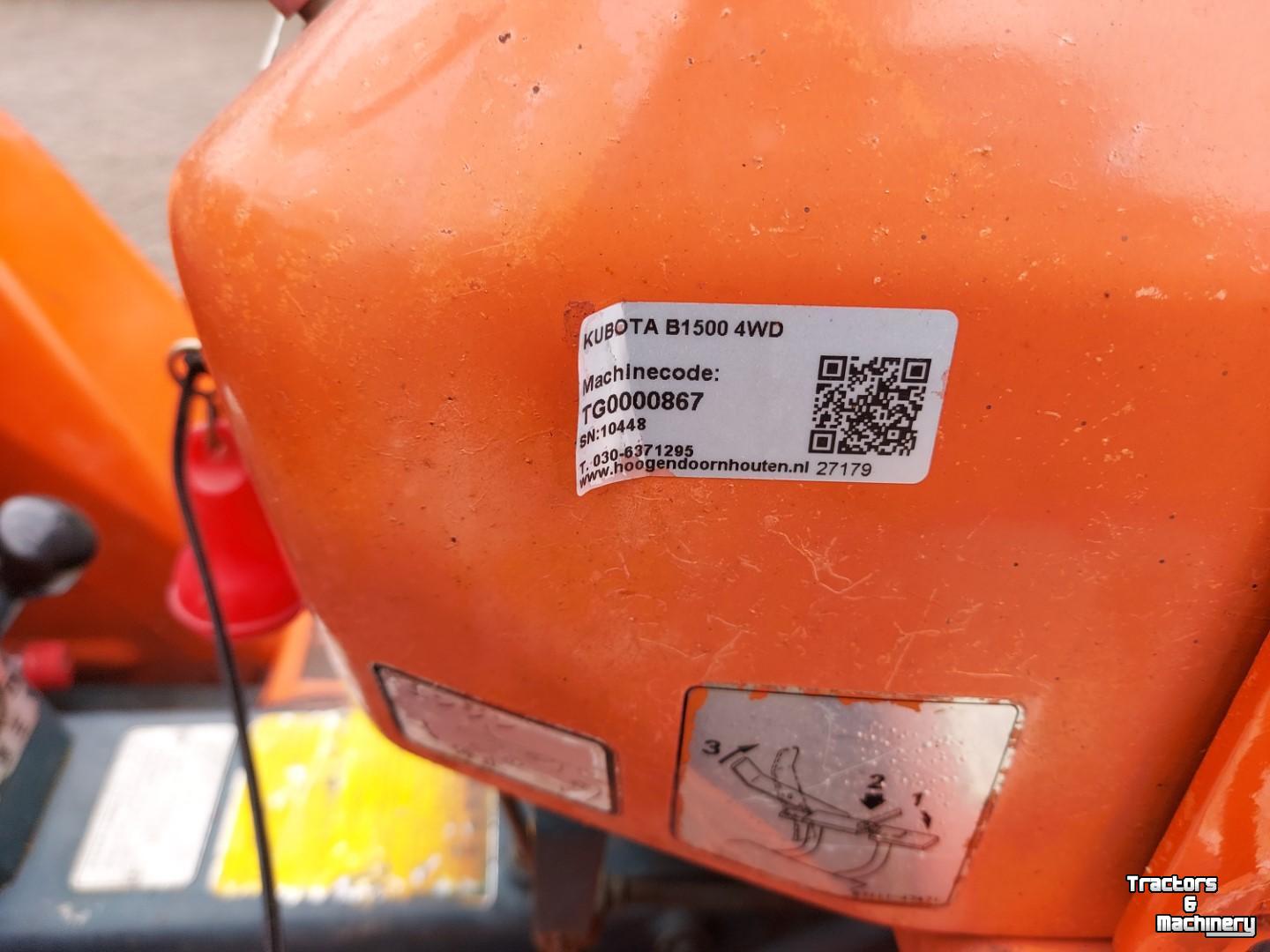 Smalspoor tractor Kubota B1500