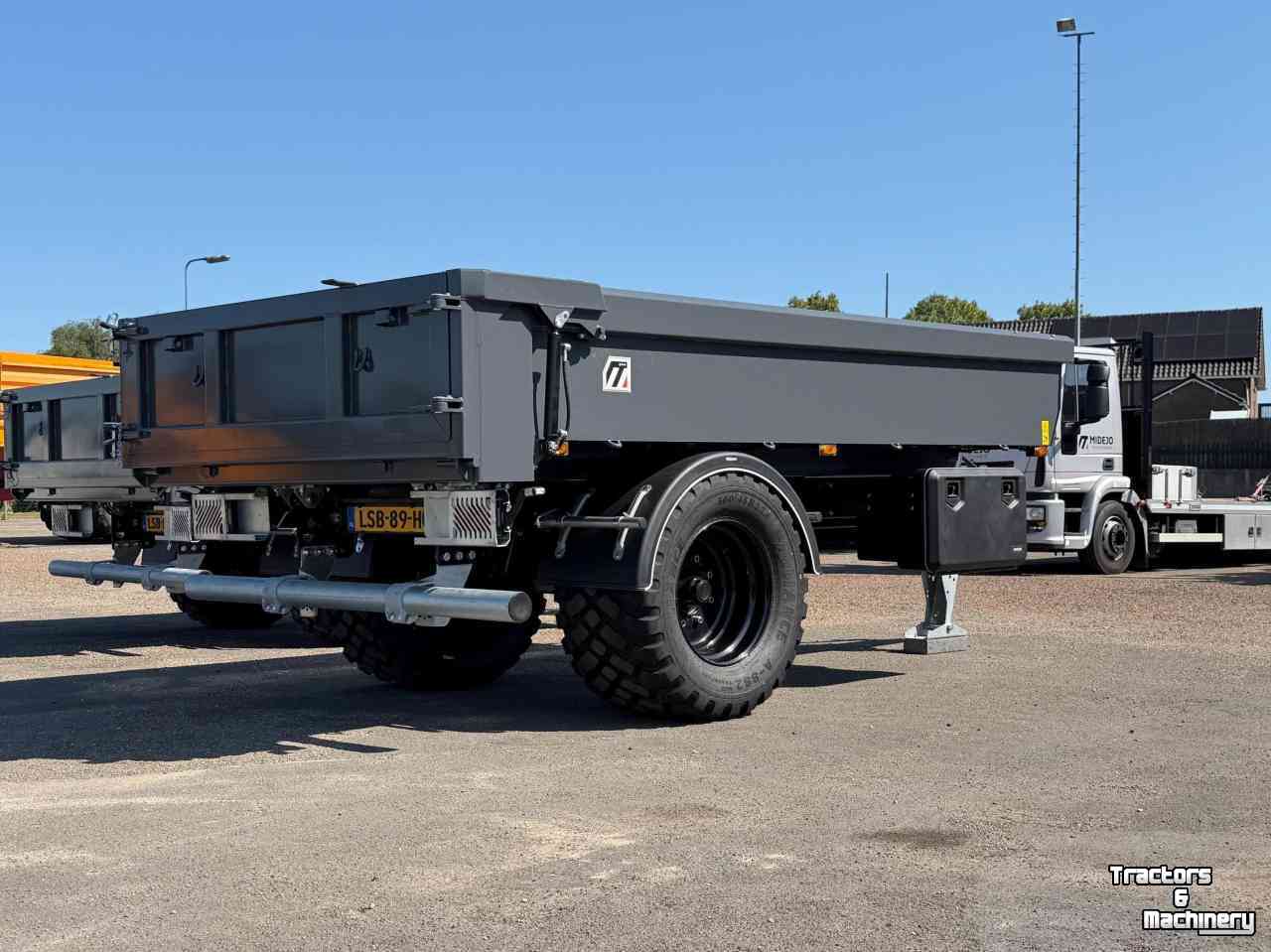 Trekkerbak / Transportbak Midejo Midejo Bakkenwagen / Bakkenkieper achter kraan