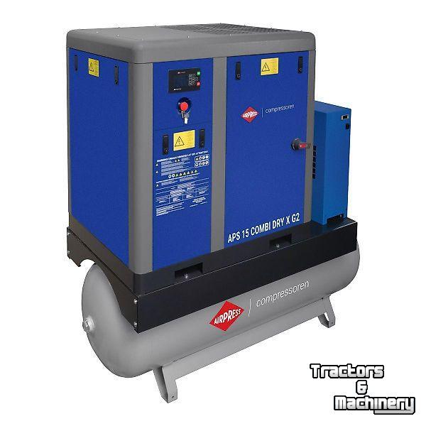 Mobiele compressor Airpress APS 15 CombiDry X schroefcompressor