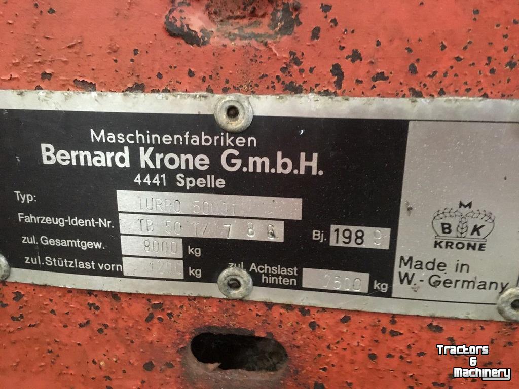 Overige oogstmachines en toebehoren Krone met losband turbo 5000
