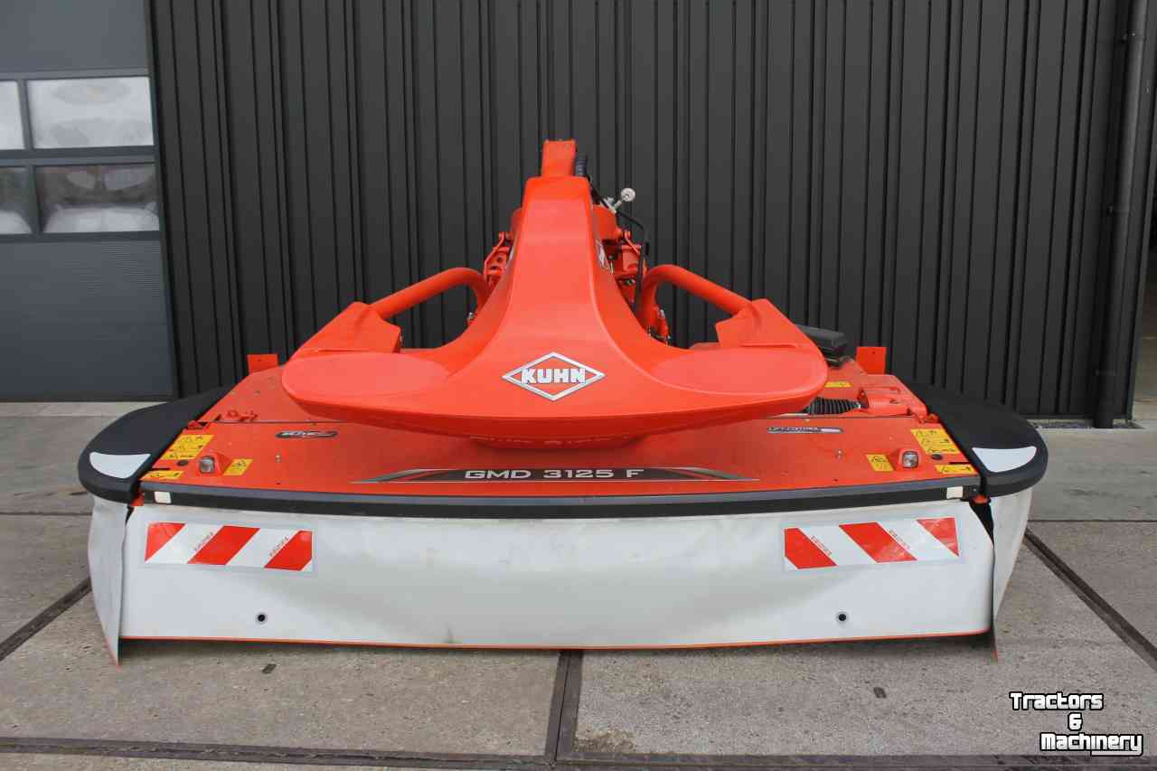 Maaier Kuhn GMD3125F-FF front schijvenmaaier frontmaaier snelwissel op de messen