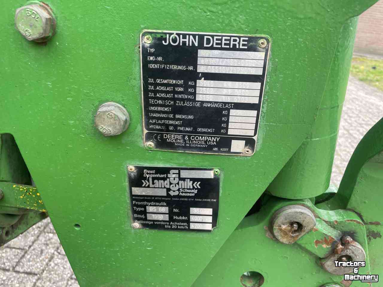 Tractor / Trekker John Deere 6610 PQ