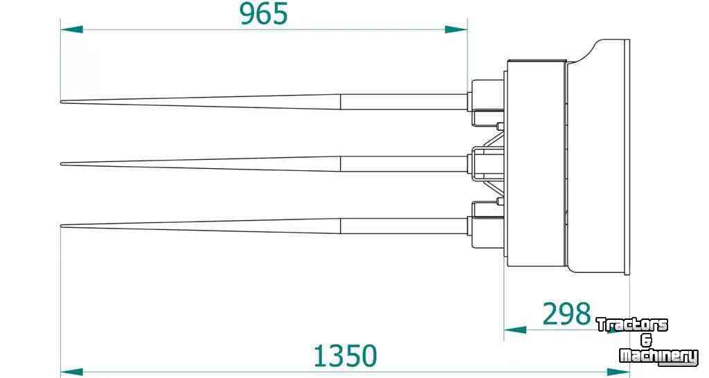 Balenafroller Qmac Tanden balenafroller 1000 kg