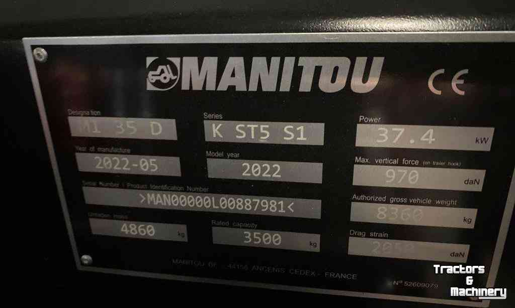 Heftruck Manitou MAN MI35D Heftruck
