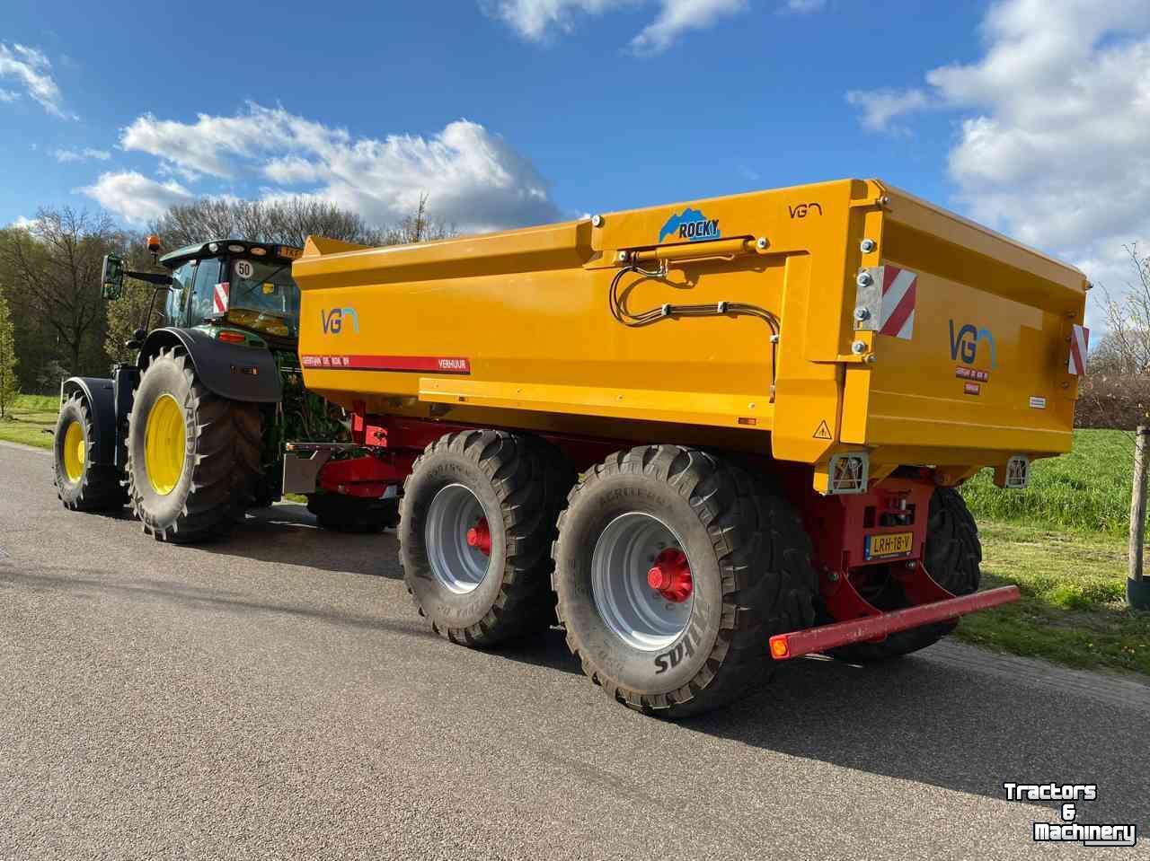 Tractor / Trekker John Deere 6175R Tractor 220 Pk + Gronddumper Tandemasser (22 ton)