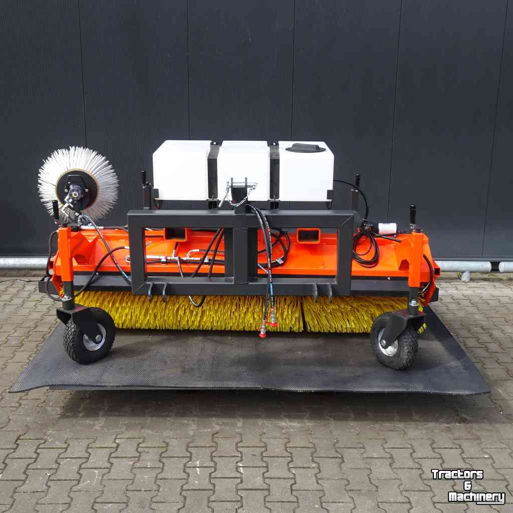 Veeg- en veeg/zuigmachines Hofstede Veegmachine Borstel 60cm voor mini loader verreiker shovel heftruck