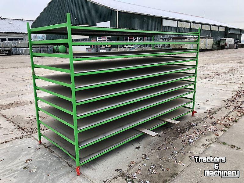 Overige zaai-, plant-, poot-machines en toebehoren  Rek voor kluitplantjes - 3.00 x 1.20 meter