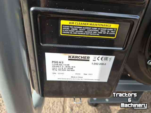 Overige machines en toebehoren voor werkplaats en erf Karcher PGG 8/3