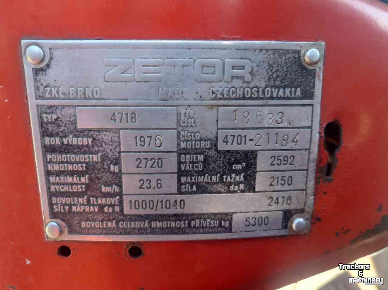 Compact tractor Zetor 4712 / 4718 NL Kenteken