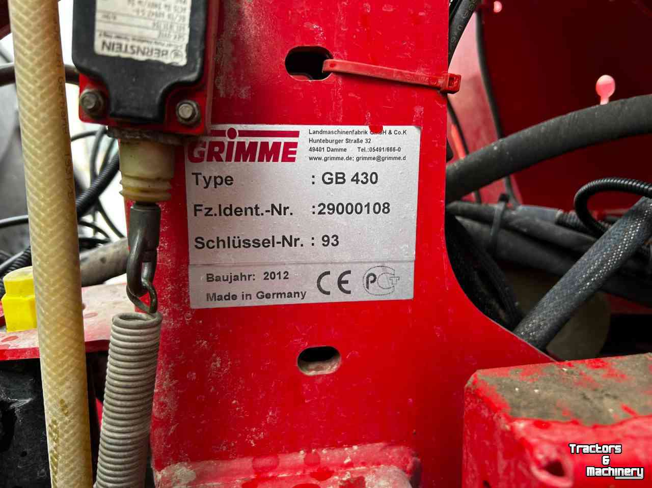 Pootmachine Grimme GB 430