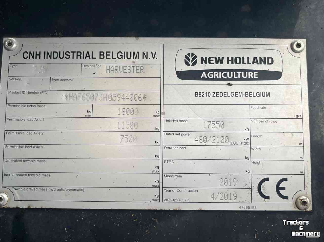 Veldhakselaar New Holland FR 650
