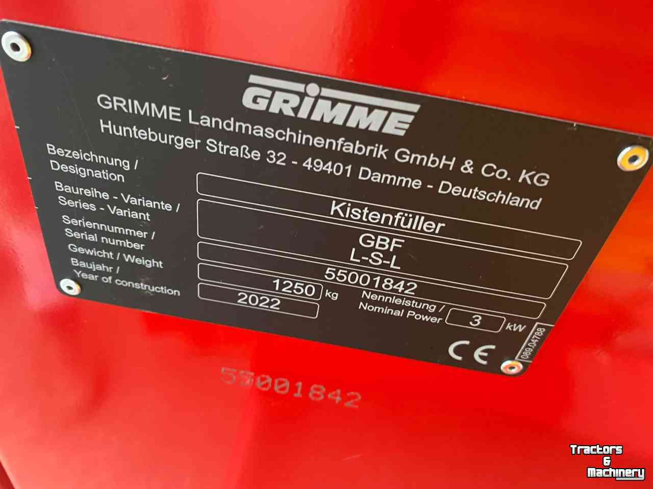Kistenvuller Grimme GBF L-S-L