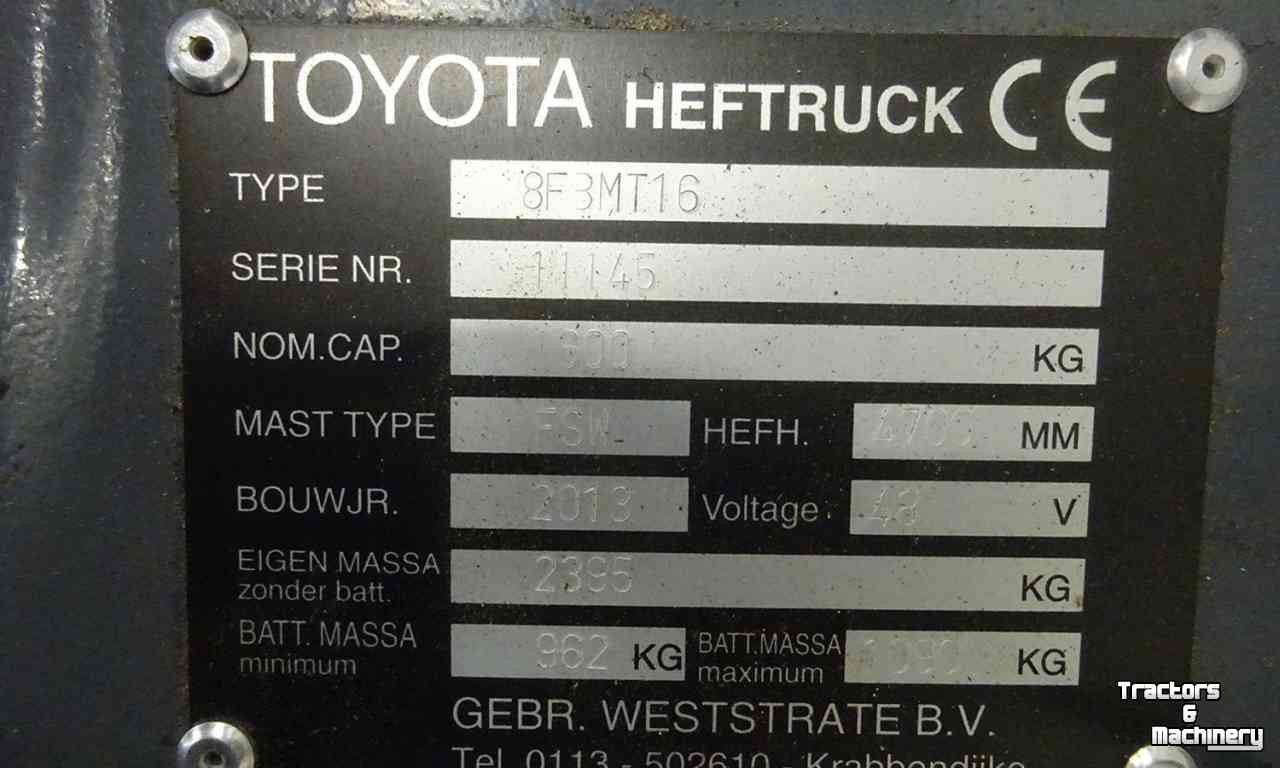 Heftruck Toyota 8FBMT16 Premium Heftruck