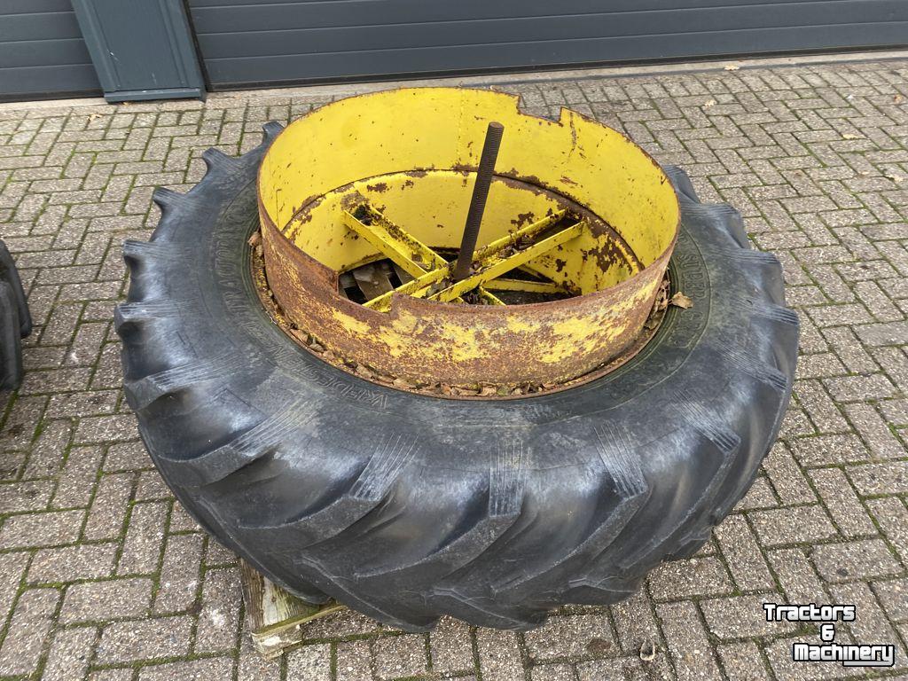 Wielen, Banden, Velgen & Afstandsringen John Deere Set dubbellucht 16,9R38 draaispindel