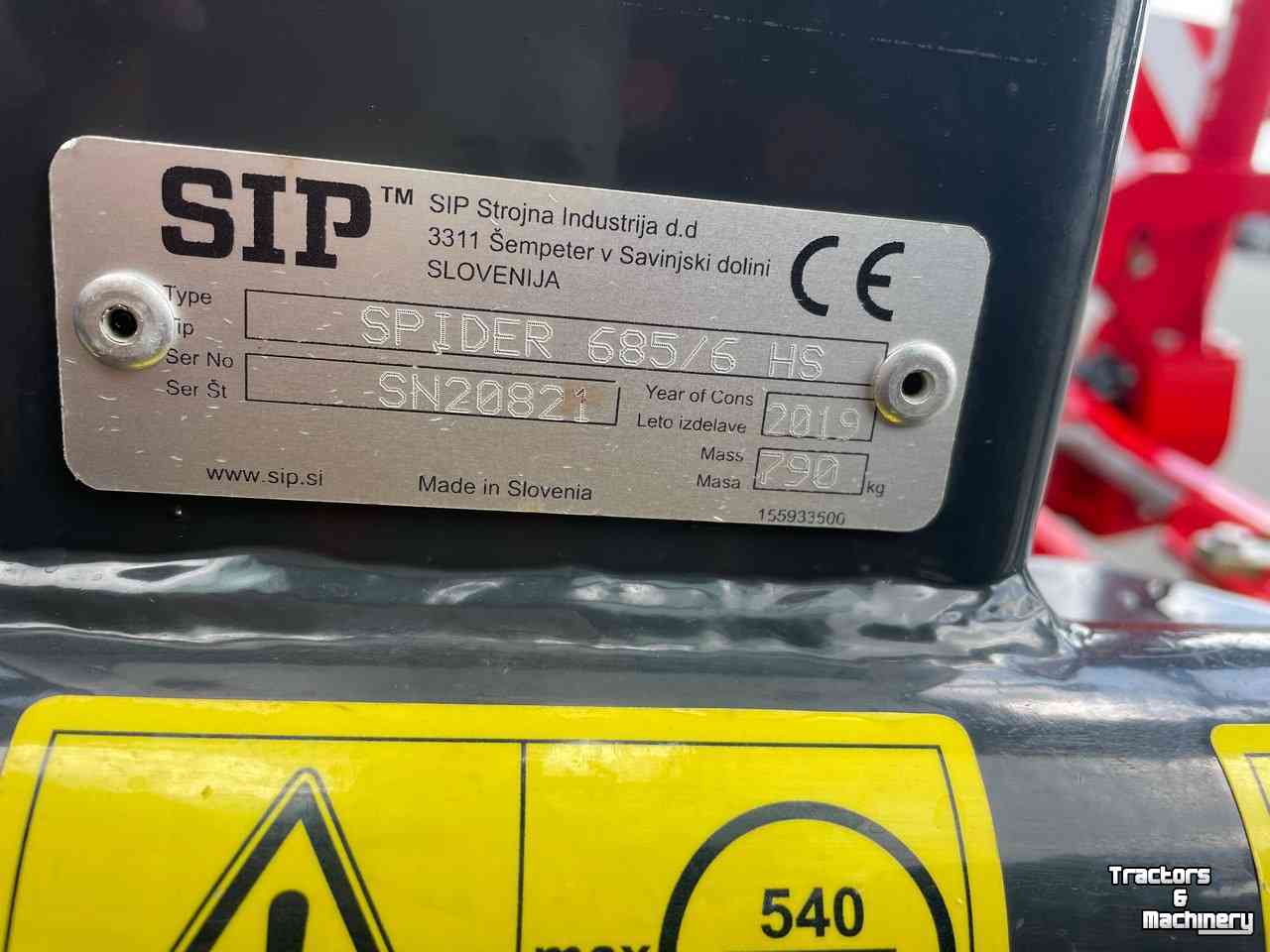 Schudder Sip Spider 685 schudder met haaktanden