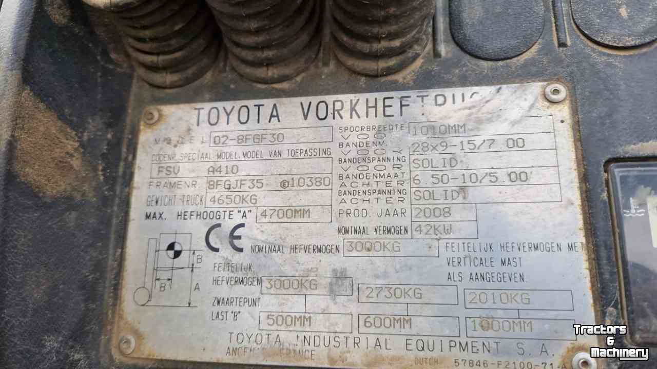 Heftruck Toyota 02FGF30 LPG
