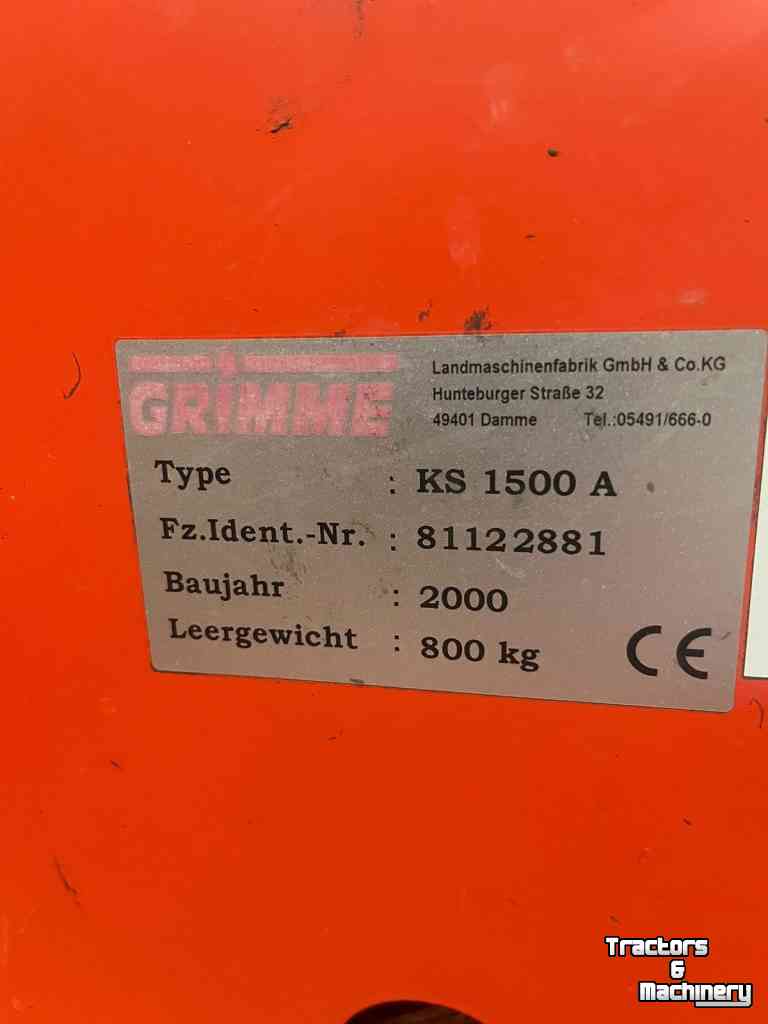 Loofklapper Grimme KS1500