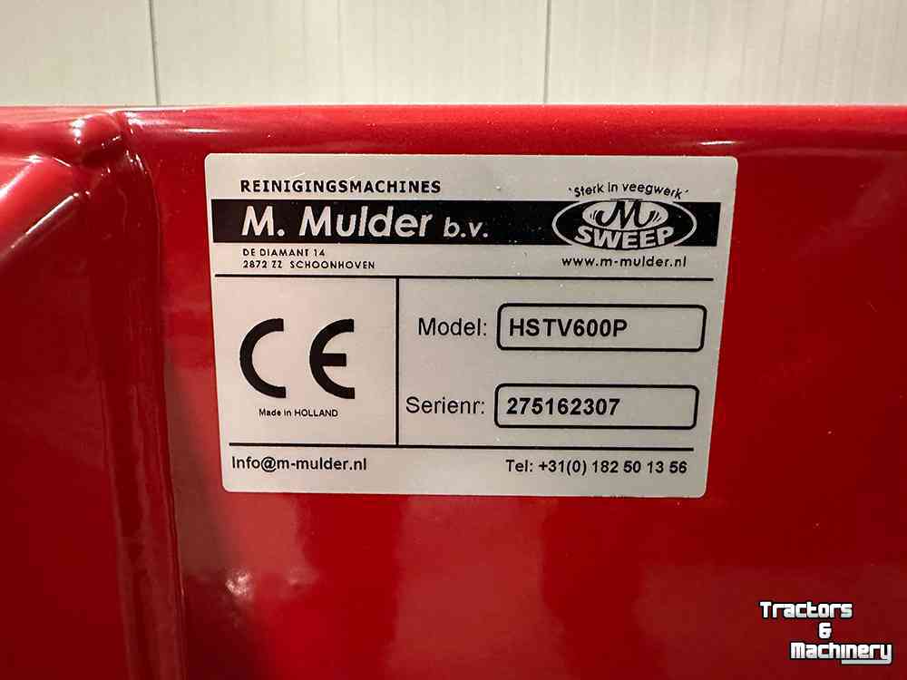 Veegmachine Mulder Sweep HSTV600P