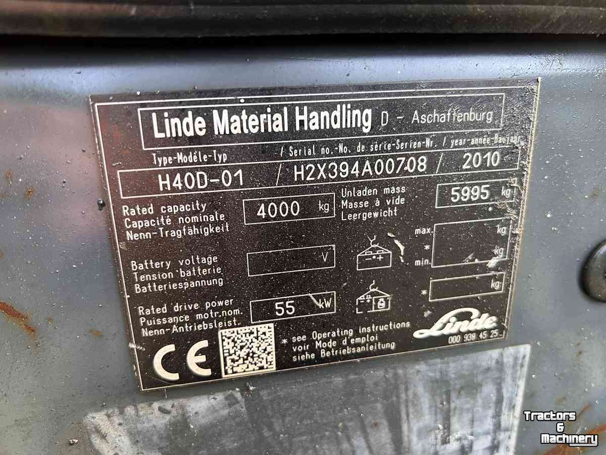 Heftruck Linde H40D heftruck