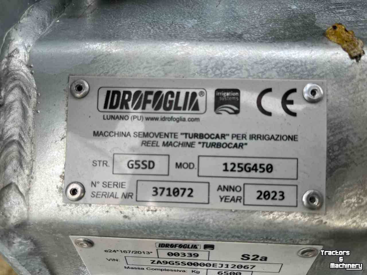 Beregeningshaspel Idrofoglia G5S 125/450 beregenings haspel