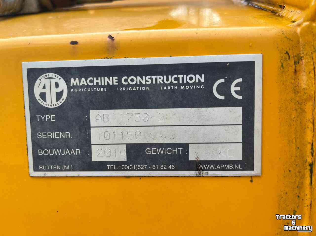 Veeg- en veeg/zuigmachines AP AB 1750-2 veegmachine