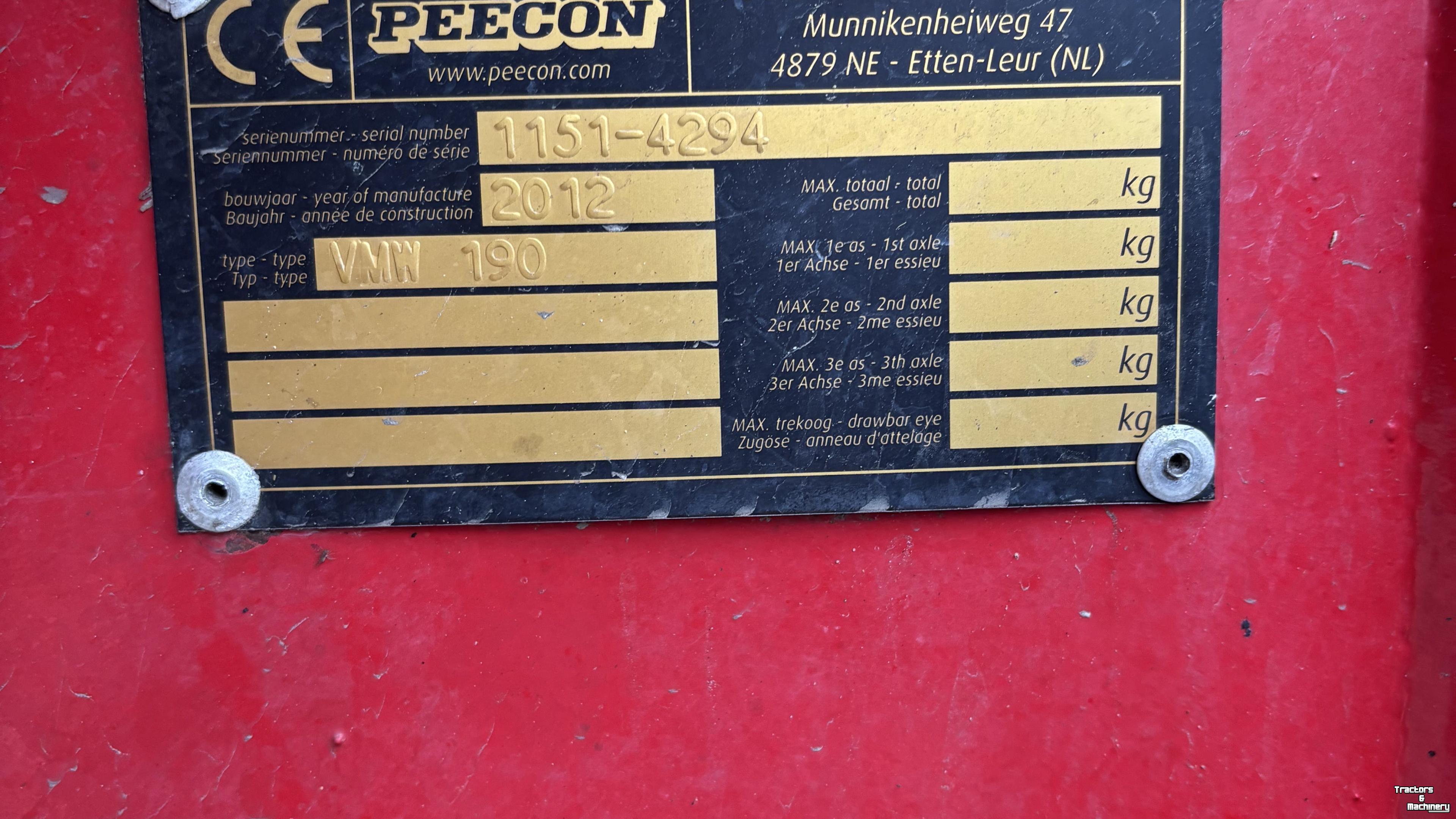 Voermengwagen Peecon Peecon AIRMIX 19 M3