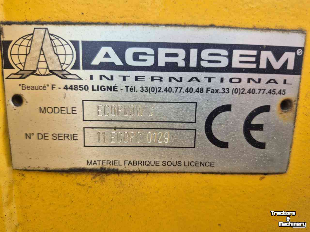 Woeler / Diepwoeler / Voorzetwoeler Agrisem Ecoplow c