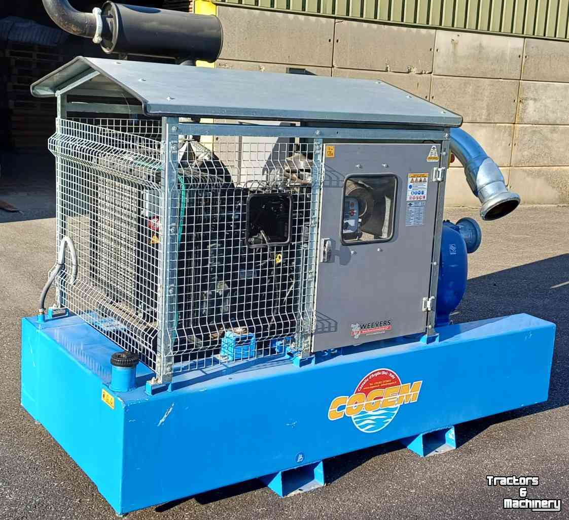 Stationare motor/pomp set Cogem 180m3 bij 3 bar