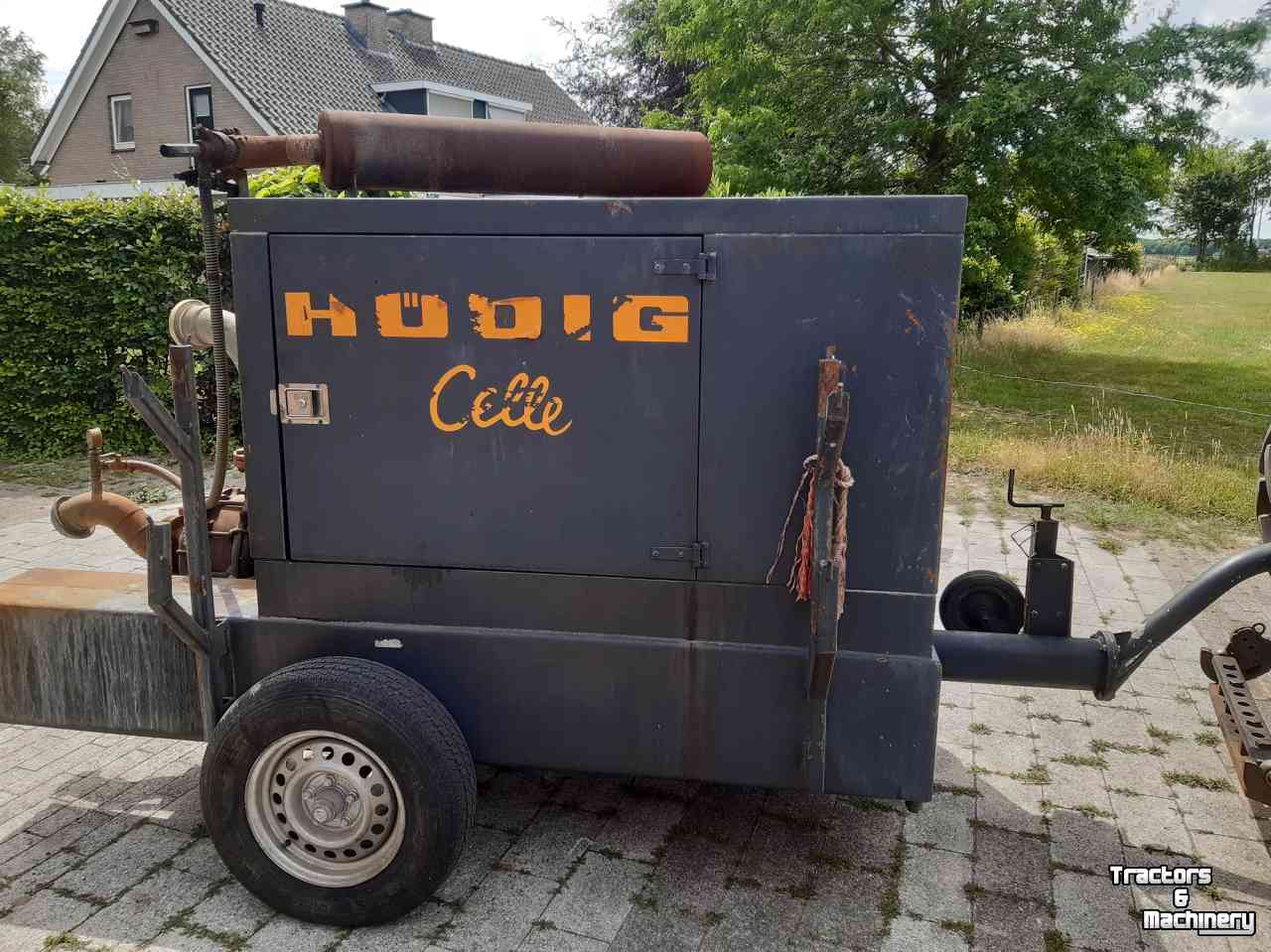 Stationare motor/pomp set Hüdig stationaire waterpomp
