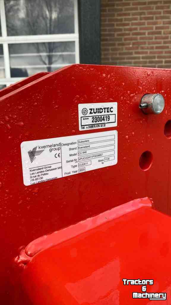 Woeler / Diepwoeler / Voorzetwoeler Kverneland CLI 640