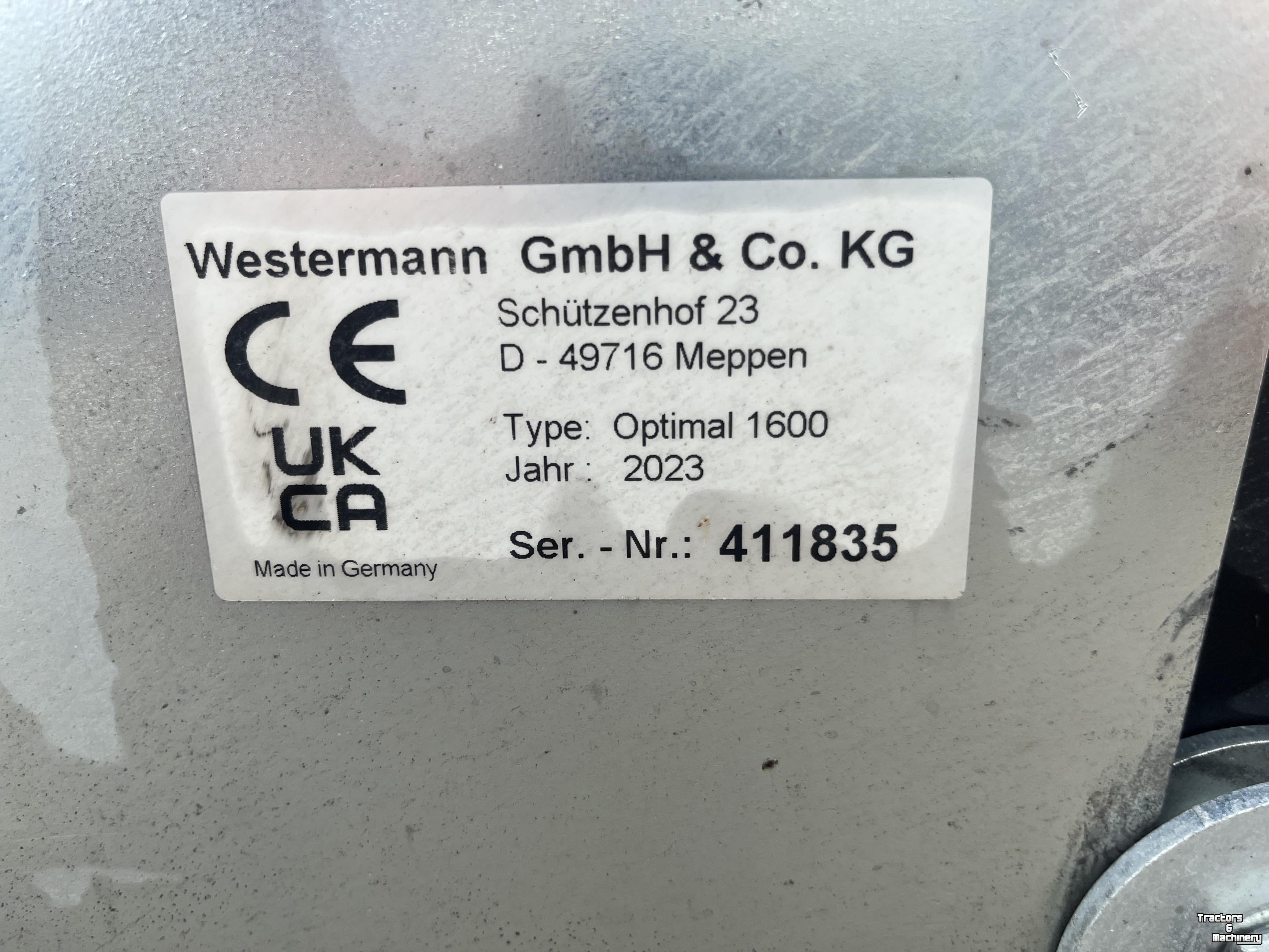 Veegmachine West ermann Optimal 1600